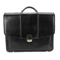 518 Teczka męska 3-komorowa - czarna KEMER