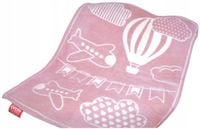 Kocyk dla dzieci 75x100 Greno Kids Club brudny róż