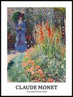 Plakat 60x80cm Design Flower Bed, Monet Vintage do Salonu