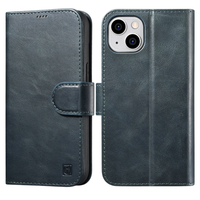 icarer oil wax wallet case 2in1 etui iphone 14 plus skórzany