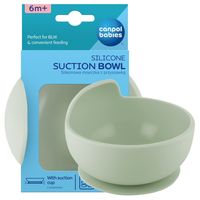 CANPOL Miseczka silikonowa z przyssawką 330ml zielona