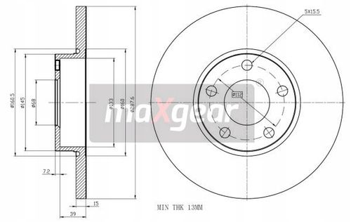 TARCZA HAM. VW P. A100/A6 MAXGEAR na Arena.pl