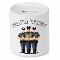 Skarbonka Dla Policjanta Najlepszy Policjant Z Nadrukiem Ze Zdjęciem
