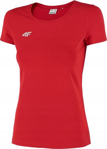 4F T-SHIRT DAMSKA KOSZULKA CZERWONA TSD001B r. L na Arena.pl