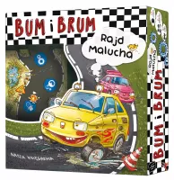 Wyścigowa gra planszowa i puzzle dla dzieci 2w1 - Bum i Brum Rajd Malucha