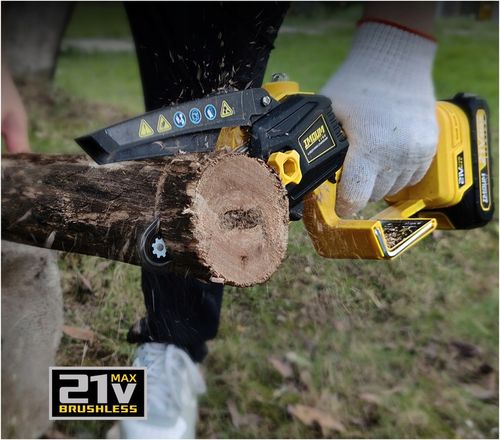 MINI PIŁA ŁAŃCUCHOWA PILARKA GAŁĘZIÓWKA AKUMULATOROWA 4" ZESTAW 2AKU IMOUM na Arena.pl