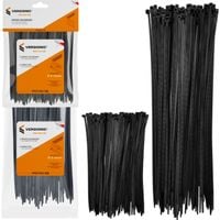 Vergionic opaski zaciskowe trytytki kablowe nylon 200 szt. mix