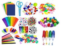 DUŻY ZESTAW DLA DZIECI, KREATYWNY, PLASTYCZNY,  AKCESORIA