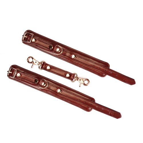 kajdanki wine red narrow wrist cuffs liebe seele na Arena.pl