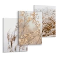 Obrazy Do Salonu Sypialni TRAWA Zboże Natura Rośliny 90cm x 40cm