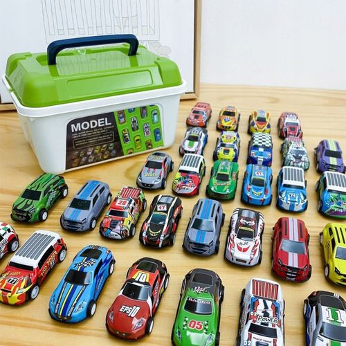 SAMOCHODZIKI Z NAPĘDEM 50 RESORAKI KUFEREK AUTKA METALOWE SAMOCHODY MAPA na Arena.pl