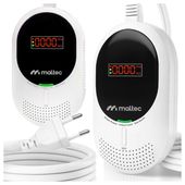 Czujnik Gazu Czadu LPG Alarm Detektor Tlenku Węgla CO Certyfikowany 2w1 LCD