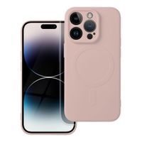 Futerał SILICONE MAG COVER kompatybilny z MagSafe do IPHONE 14 Pro różowy