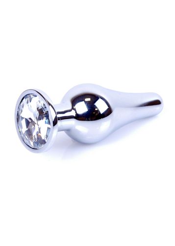 Plug-Jewellery Silver BUTT PLUG- Clear na Arena.pl