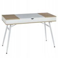 biurko b16-fx dąb sonoma/białe