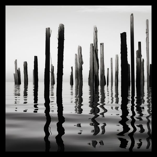 Plakat 40x40cm Refleksje Nad Wodą zdjęcie 2