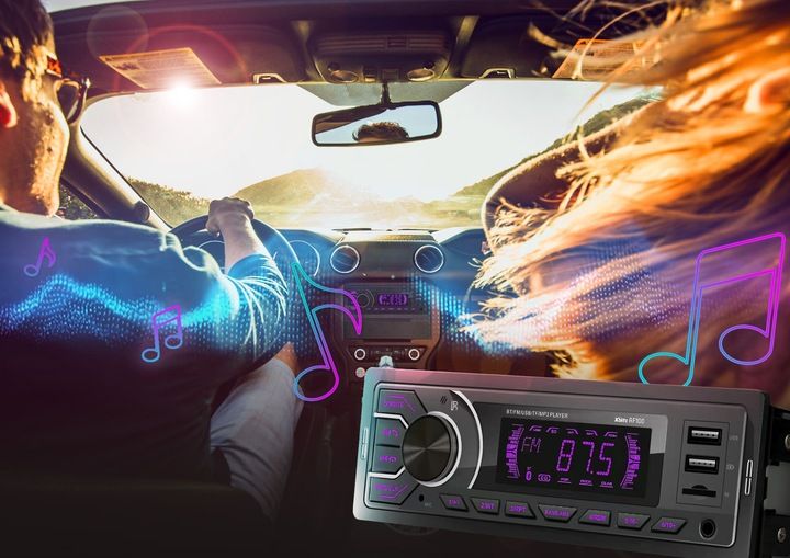Xblitz RF100 Radio samochodowe Bluetooth USB x2 Micro SD MultiColor zdjęcie 3