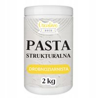 Pasta strukturalna 3D biała 2kg - drobnoziarnista masa do efektów struktur