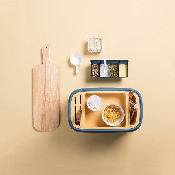 Wielofunkcyjne Pudełko Do Przypraw - Organizator - Pojemnik (Niebieski) zdjęcie 5