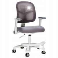 Krzesło do Biurka Fotel dla Dziewczynki Spacetronik ergonomiczne szare