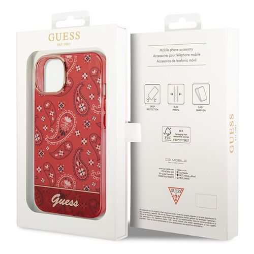 Etui Guess do iPhone 15 Plus, iPhone 14 Plus, Czerwony na Arena.pl