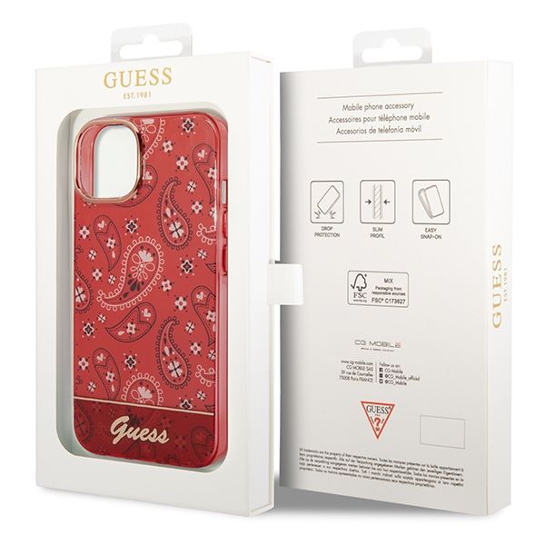 Etui Guess do iPhone 15 Plus, iPhone 14 Plus, Czerwony zdjęcie 8