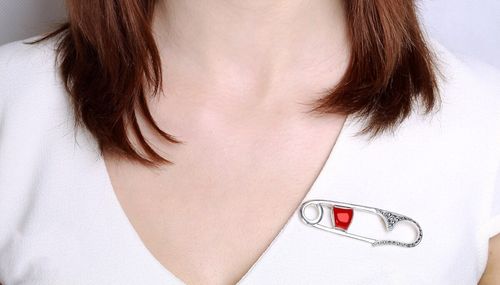 Srebrna broszka RDM2849 - Markazyty na Arena.pl