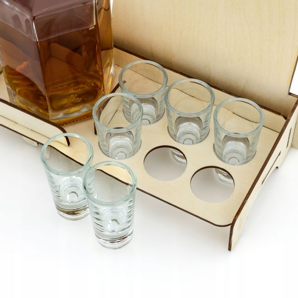 Karafka barek kieliszki z nadrukiem URODZINY 60 zdjęcie 4