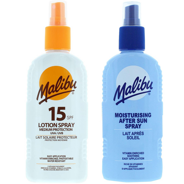 Malibu SPF15 Spray 200ml + Balsam W Sprayu Po Opalaniu 200ml zdjęcie 1