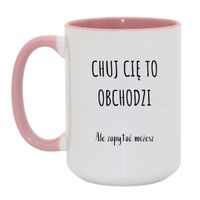 Duży Biało-Różowy 450 ml