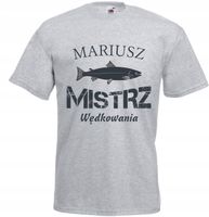 KOSZULKA T-SHIRT prezent dla wędkarza imię