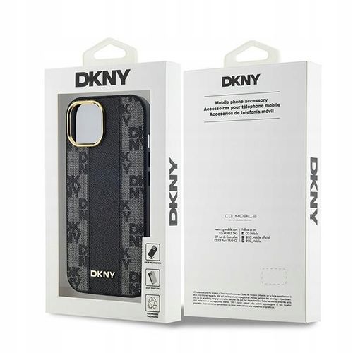 Etui do iPhone 15 Plus / 14 Plus DKNY Leather Checkered Mono MagSafe na Arena.pl