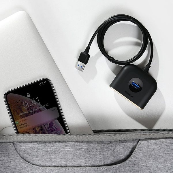 BASEUS 4W1 USB HUB ADAPTER PRZEJŚCIÓWKA KABEL 1M DO LAPTOPA PC zdjęcie 4