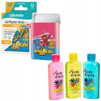 Plastry na rany dzieci Ninja 40szt + 3 żele do rąk