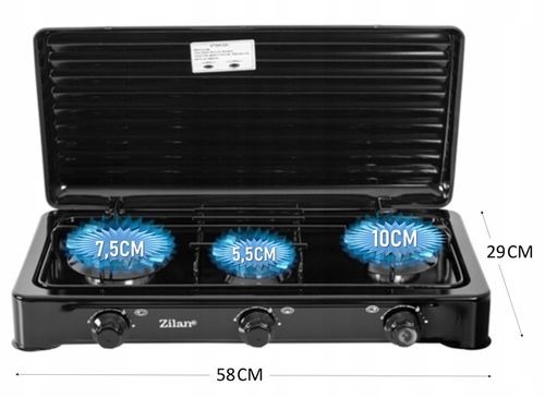 KUCHENKA GAZOWA 3 PALNIKI PRZENOŚNA + WĄŻ REDUKTOR na Arena.pl