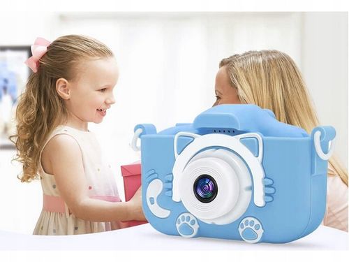 APARAT FOTOGRAFICZNY DLA DZIECI DZIECKA CYFROWY NIEBIESKI KOTEK TOBBI-TOYS na Arena.pl