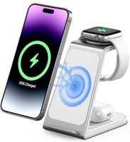 T6 ładowarka stacja ładująca 3 w 1 biała do urządzeń APPLE