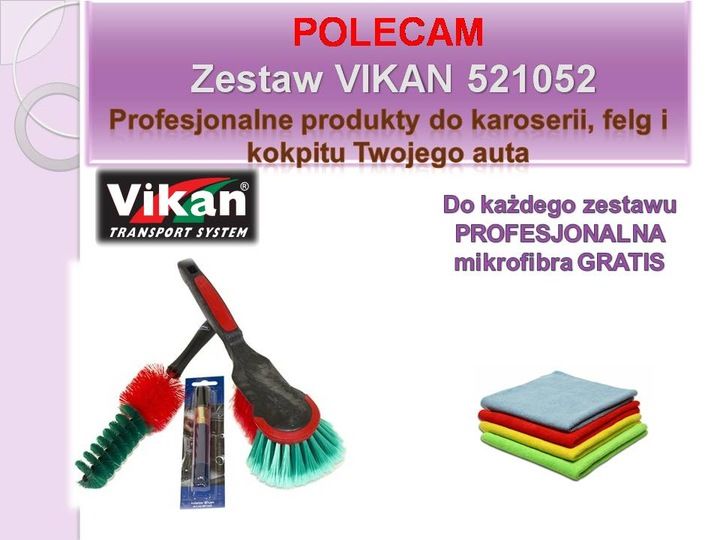 VIKAN ZESTAW 521052 do pielęgnacji auta zdjęcie 2