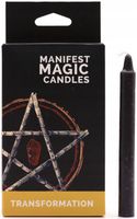 ZESTAW CZARNYCH RYTUALNYCH ŚWIEC MANIFEST MAGIC CANDLES TRANSFORMACJA 12SZT