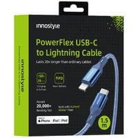 innostyle powerflex kabel usb-c lightning mfi szybkiego ładowania do