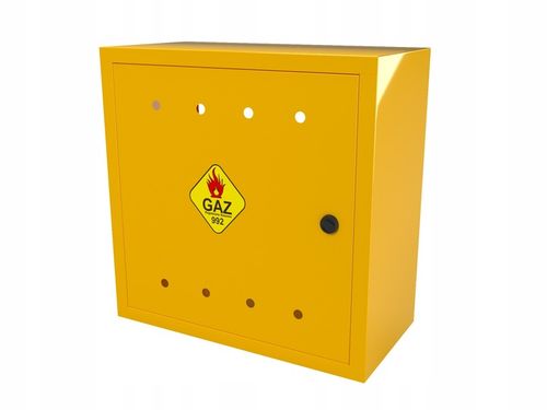SKRZYNKA GAZOWA 60x60x25 SZAFKA STANDARD NA ZAWÓR GAZ KOLOR ŻÓŁTY na Arena.pl
