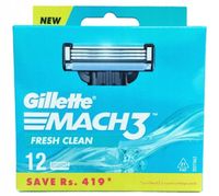 GILLETTE MACH3 WKŁADY OSTRZA WYMIENNE 12 SZT