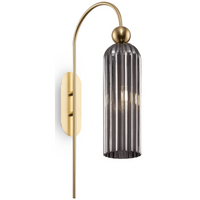 Kinkiet ścienny Antyk MOD302WL-01GR industrialny szary złoty