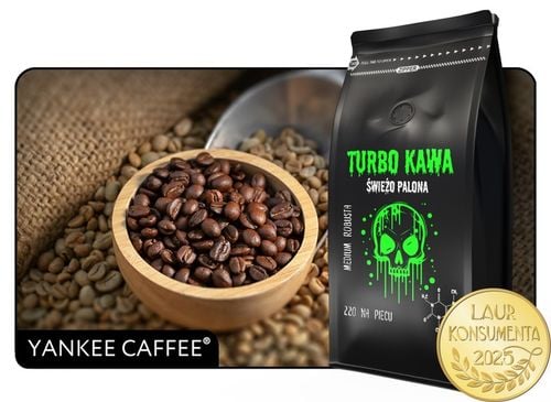 TURBO Kawa ziarnista Do ekspresu 1kg 100% Robusta 220 NA PIECU na Arena.pl