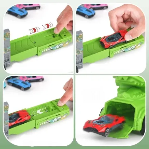 Laweta Tir Ciężarówka Wyrzutnia 6 Aut Autka Zestaw Samochód + Resoraki Auta na Arena.pl