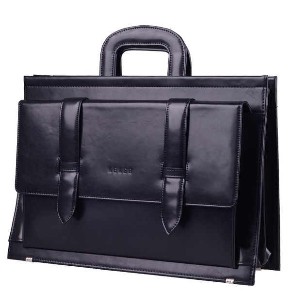 Teczka męska skórzana KEMER B 655/DW Czarna zdjęcie 2