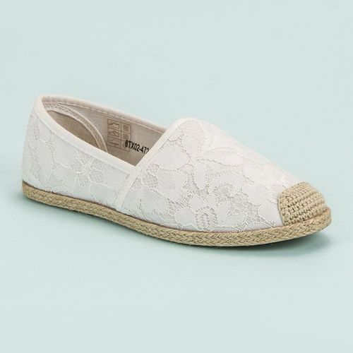 Białe Koronkowe Espadryle r.38 na Arena.pl