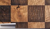Fototapeta SZACHOWNICA DREWNO DĘBOWE 3D 390x280