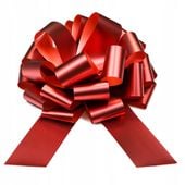 DUŻA KOKARDA NA PREZENT samochód auto rower choinkę CZERWONA XXL 30 cm