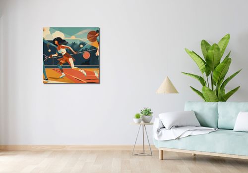Obraz 70x70cm Mistrzynie Kortu na Arena.pl